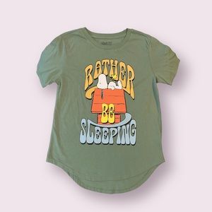 Peanuts Snoopy Rather Be Sleeping T-Shirt